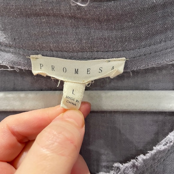 Promesa lavender cotton gauze dress/tunic - Picture 4 of 5